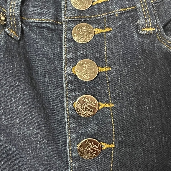 Hybrid & Company High-Rise Skinny Button-Fly Jeans Size 7 - Picture 3 of 7